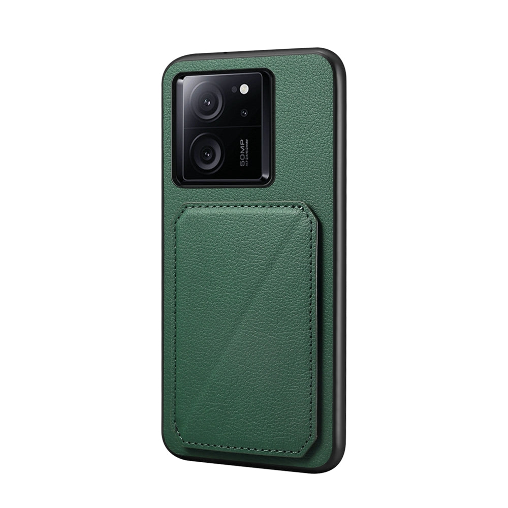 Xiaomi Redmi K60 Ultra Calf Texture Leather Case with Dual Card Slots and Stand Function