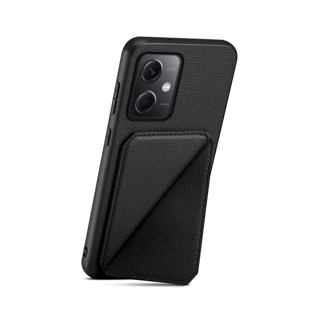 Xiaomi Note 12 5G Calf Texture Leather Case with Dual Card Slots and Stand Function