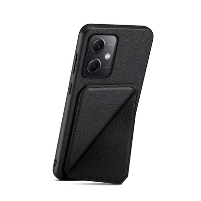 Xiaomi Note 12R Pro Calf Texture Leather Case with Dual Card Slots and Stand Function