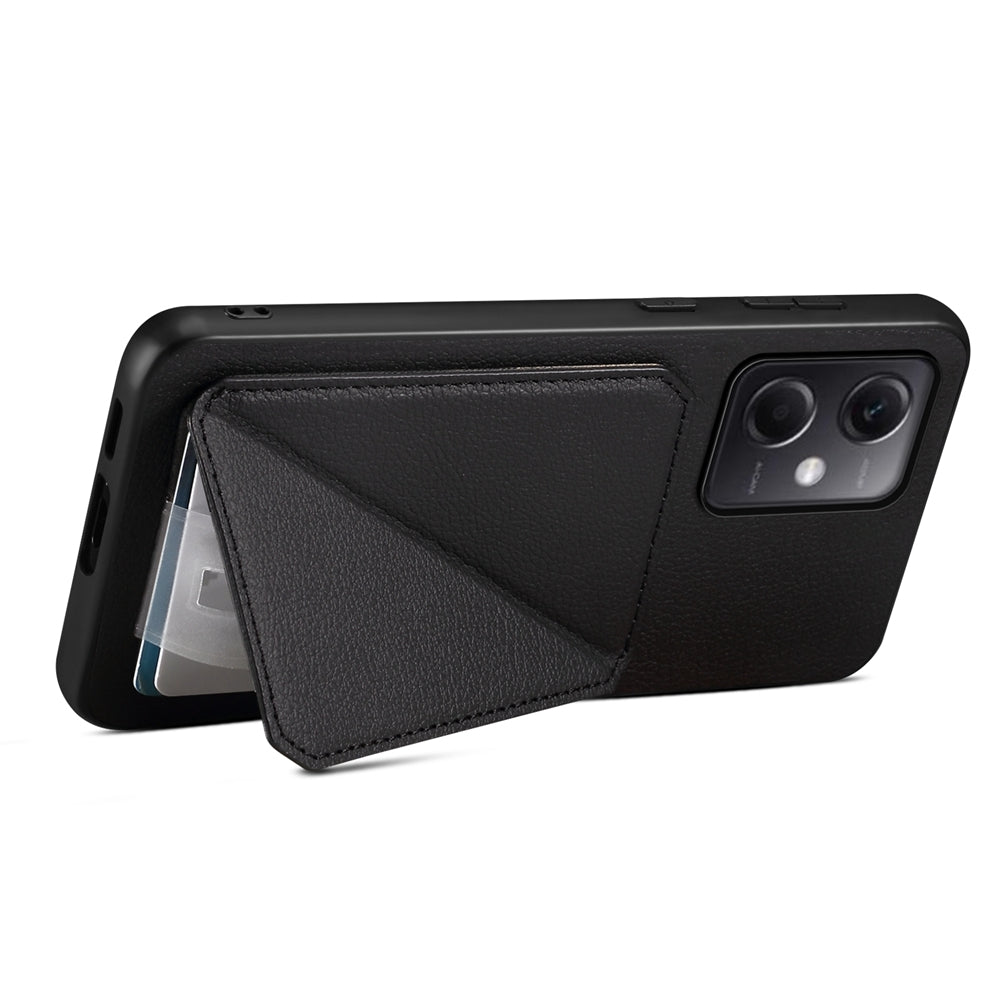 Xiaomi Note 12 5G Calf Texture Leather Case with Dual Card Slots and Stand Function