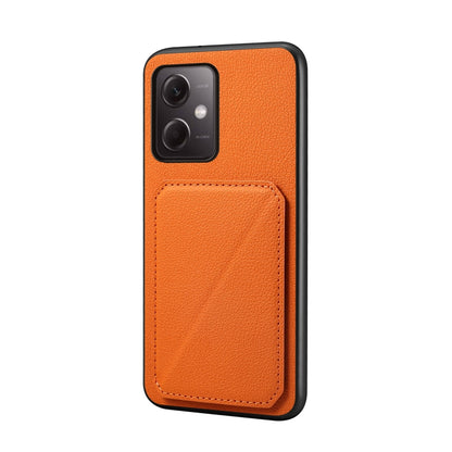 Xiaomi Note 12 5G Calf Texture Leather Case with Dual Card Slots and Stand Function