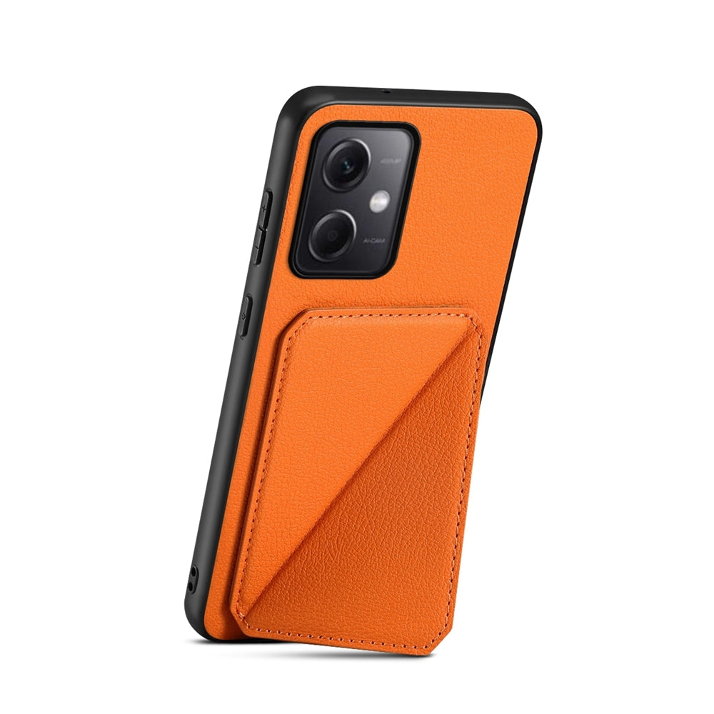 Xiaomi Note 12 5G Calf Texture Leather Case with Dual Card Slots and Stand Function