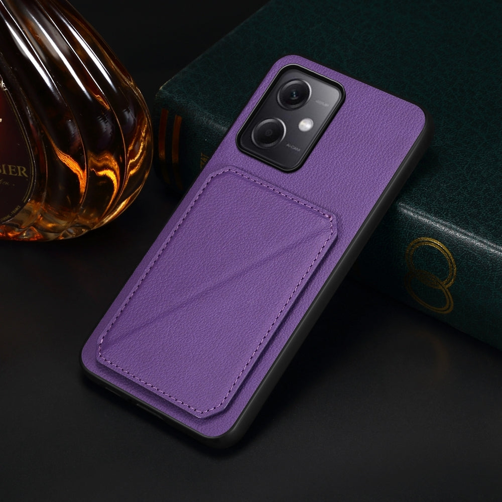 Xiaomi Note 12 5G Calf Texture Leather Case with Dual Card Slots and Stand Function