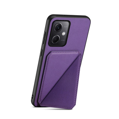 Xiaomi Note 12 5G Calf Texture Leather Case with Dual Card Slots and Stand Function