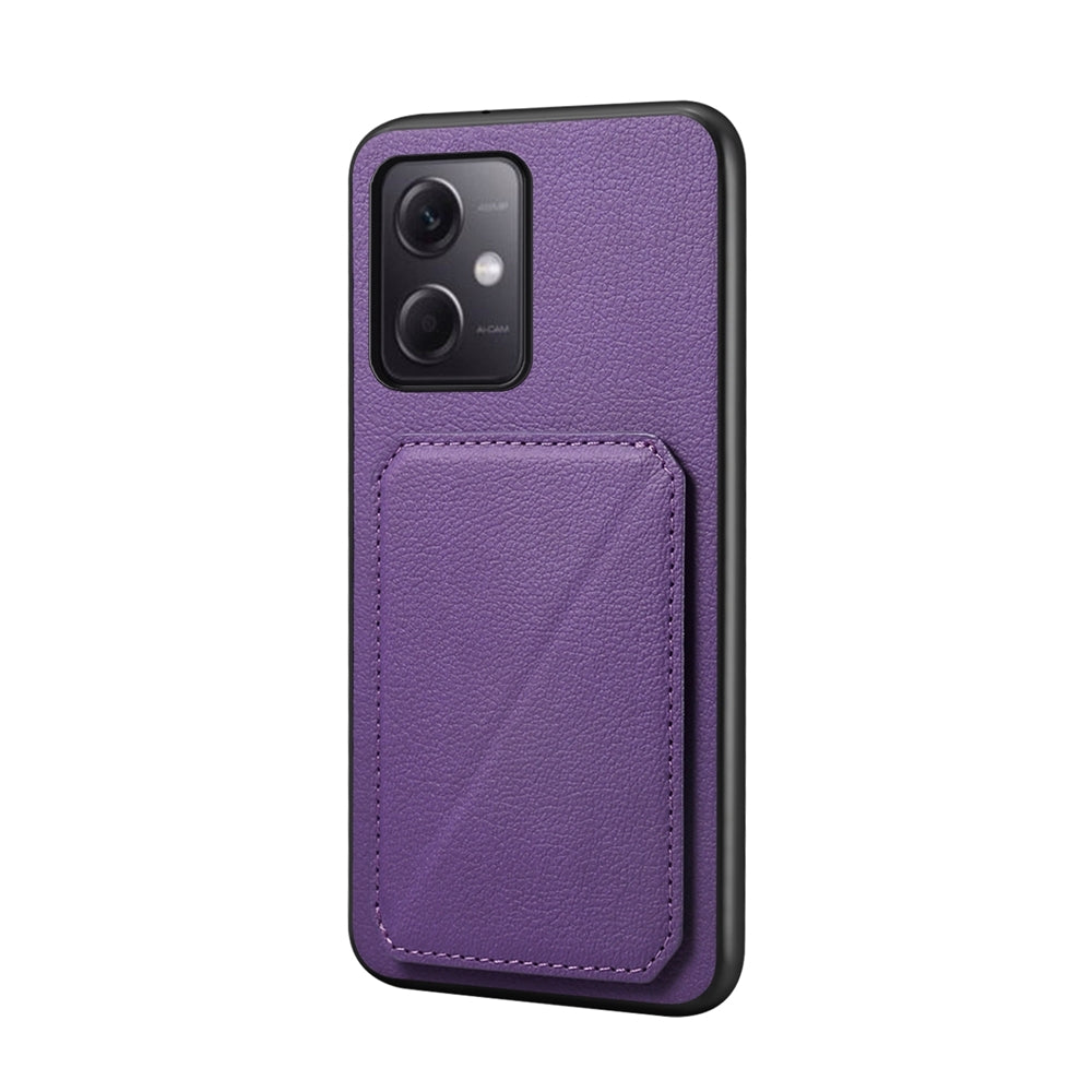 Xiaomi Note 12R Pro Calf Texture Leather Case with Dual Card Slots and Stand Function