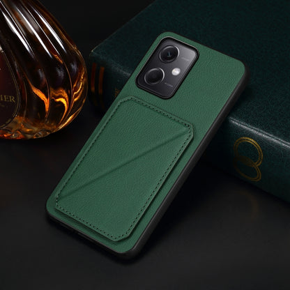 Xiaomi Note 12 5G Calf Texture Leather Case with Dual Card Slots and Stand Function