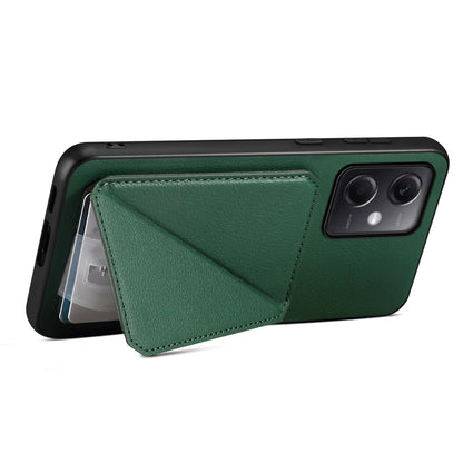 Xiaomi Note 12 5G Calf Texture Leather Case with Dual Card Slots and Stand Function