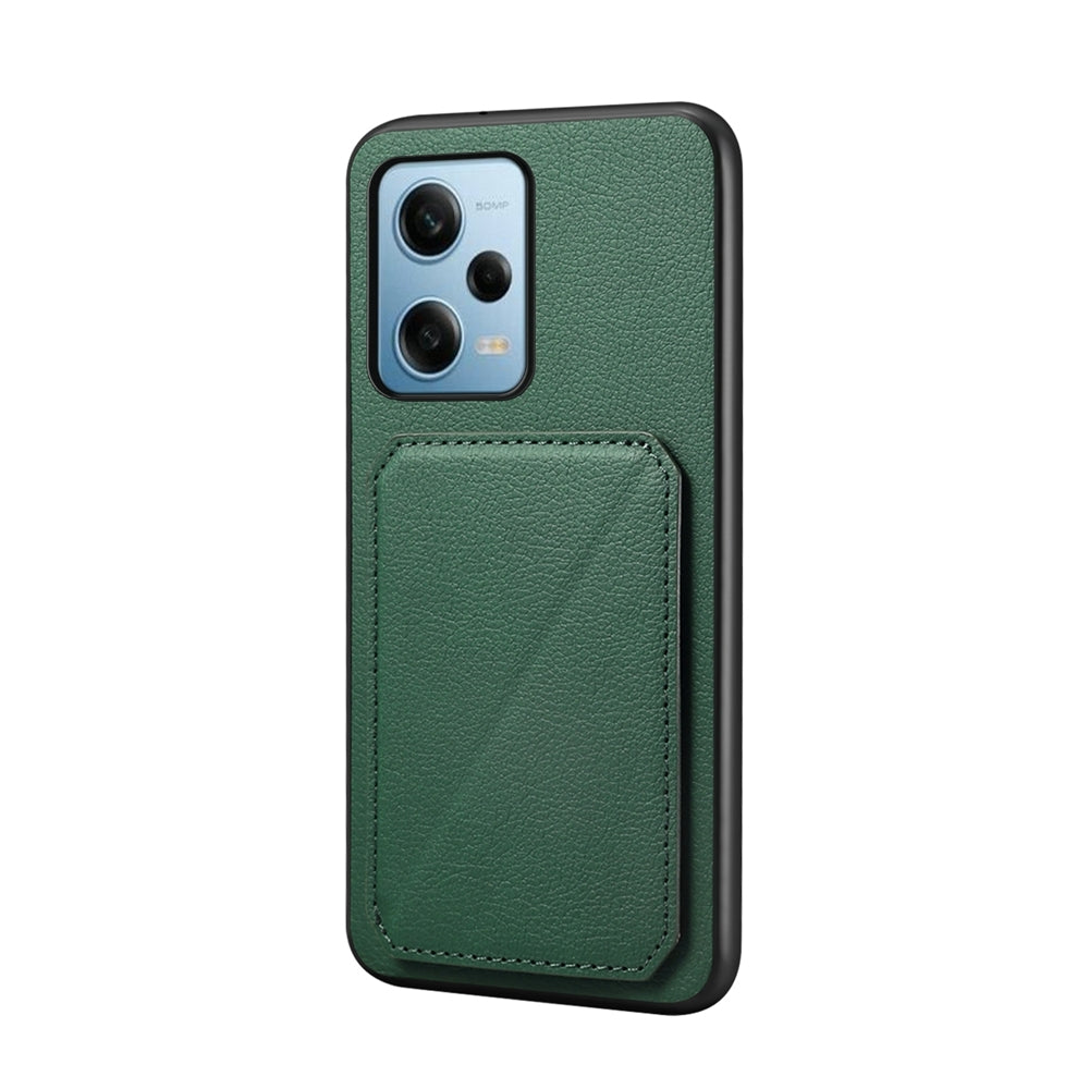 Xiaomi Redmi Note 12 Pro 5G Calf Texture Leather Case with Dual Card Slots and Stand Function