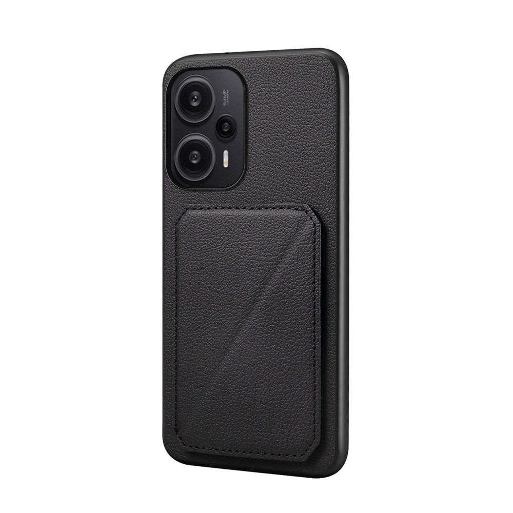 Xiaomi Redmi Note 12 Turbo Calf Texture Leather Case with Dual Card Slots and Stand Function