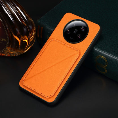 Xiaomi 13 Ultra Calf Texture Leather Case with Dual Card Slots and Stand Function