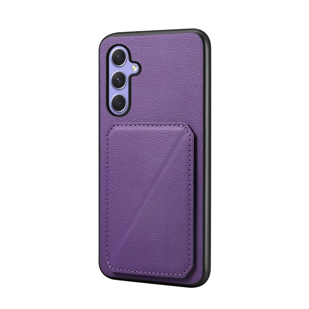 Samsung Galaxy A55 5G Calf Texture Leather Case with Dual Card Slots and Stand Function