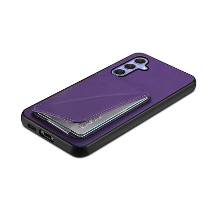 Samsung Galaxy A55 5G Calf Texture Leather Case with Dual Card Slots and Stand Function