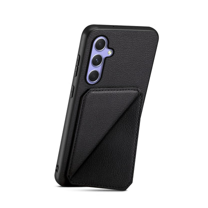 Samsung Galaxy A54 5G Calf Texture Leather Case with Dual Card Slots and Stand Function