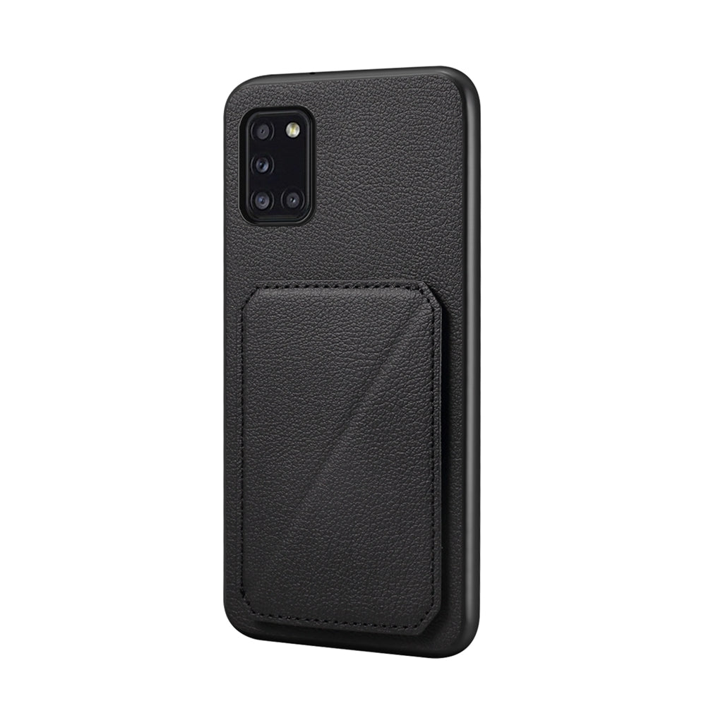 Samsung Galaxy A31 4G Calf Texture Leather Case with Dual Card Slots and Stand Function