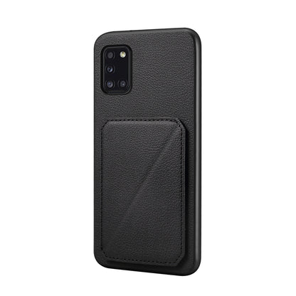 Samsung Galaxy A31 4G Calf Texture Leather Case with Dual Card Slots and Stand Function