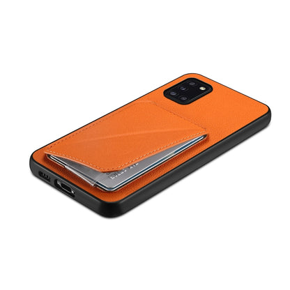 Samsung Galaxy A31 4G Calf Texture Leather Case with Dual Card Slots and Stand Function