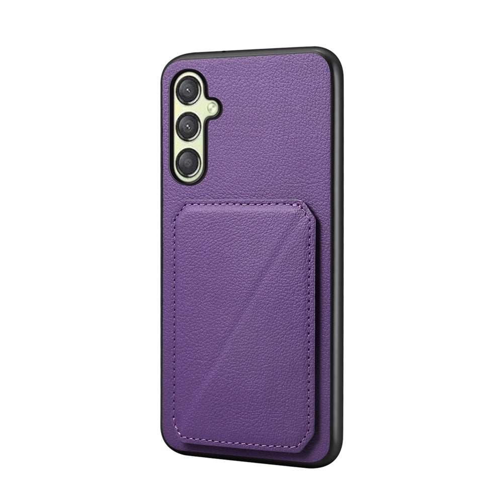 Samsung Galaxy A25 Calf Texture Leather Case with Dual Card Slots and Stand Function