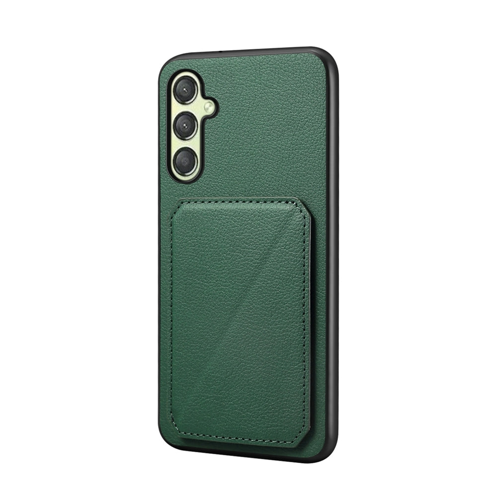 Samsung Galaxy A25 Calf Texture Leather Case with Dual Card Slots and Stand Function