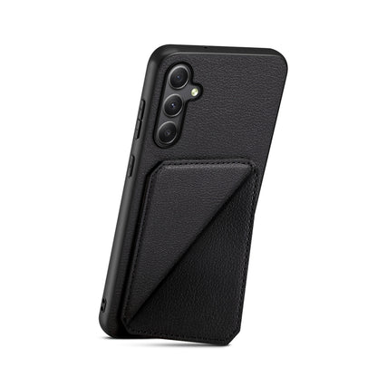 Samsung Galaxy A24 5G Calf Texture Leather Case with Dual Card Slots and Stand Function