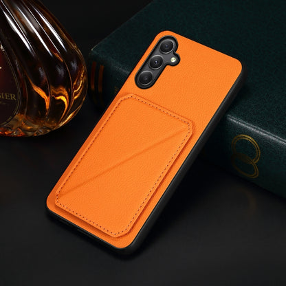 Samsung Galaxy A24 5G Calf Texture Leather Case with Dual Card Slots and Stand Function