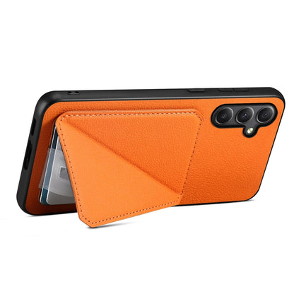 Samsung Galaxy A24 5G Calf Texture Leather Case with Dual Card Slots and Stand Function