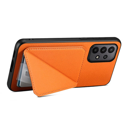 Samsung Galaxy A23 Calf Texture Leather Case with Dual Card Slots and Stand Function