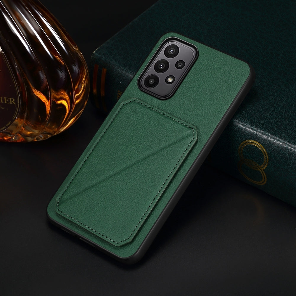 Samsung Galaxy A23 Calf Texture Leather Case with Dual Card Slots and Stand Function