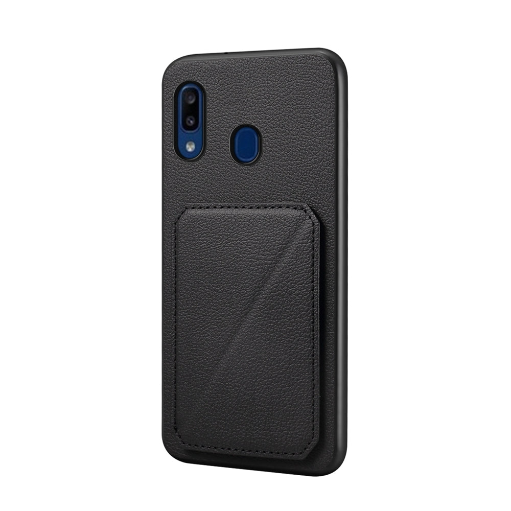 Samsung Galaxy A30 Calf Texture Leather Case with Dual Card Slots and Stand Function
