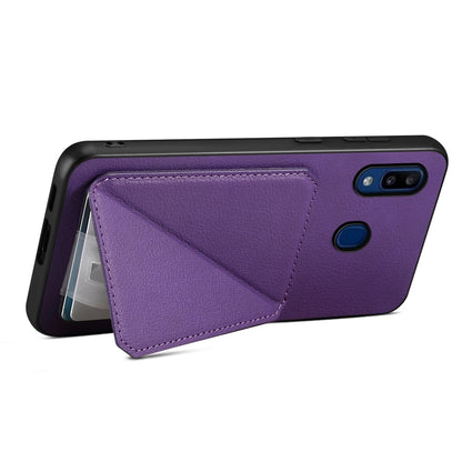 Samsung Galaxy A30 Calf Texture Leather Case with Dual Card Slots and Stand Function