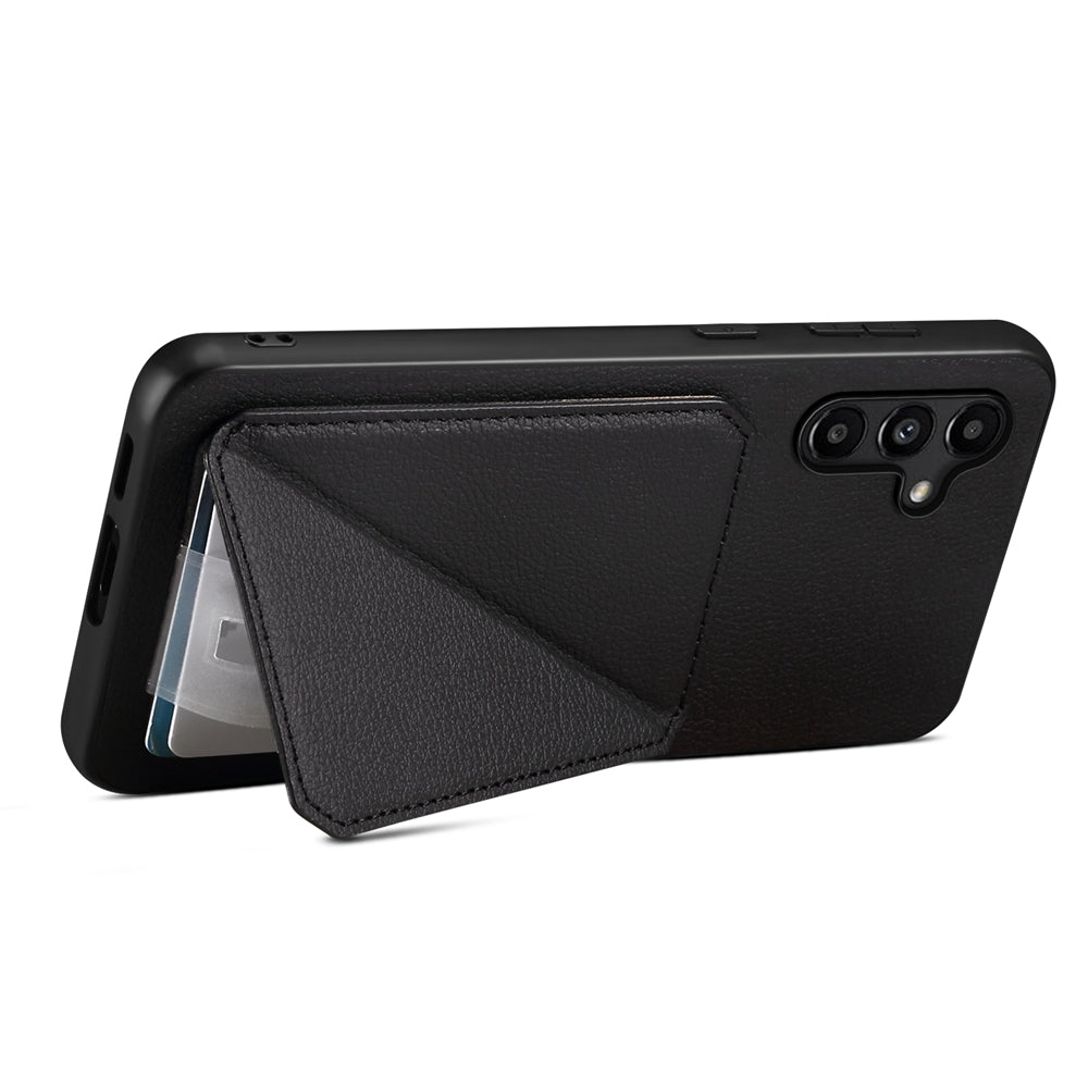 Samsung Galaxy A15 Calf Texture Leather Case with Dual Card Slots and Stand Function