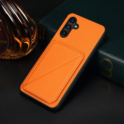 Samsung Galaxy A15 Calf Texture Leather Case with Dual Card Slots and Stand Function