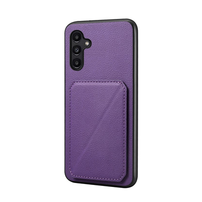 Samsung Galaxy A15 Calf Texture Leather Case with Dual Card Slots and Stand Function