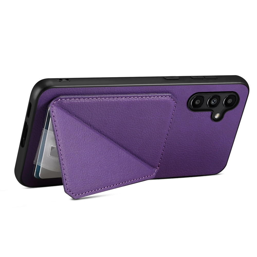 Samsung Galaxy A15 Calf Texture Leather Case with Dual Card Slots and Stand Function