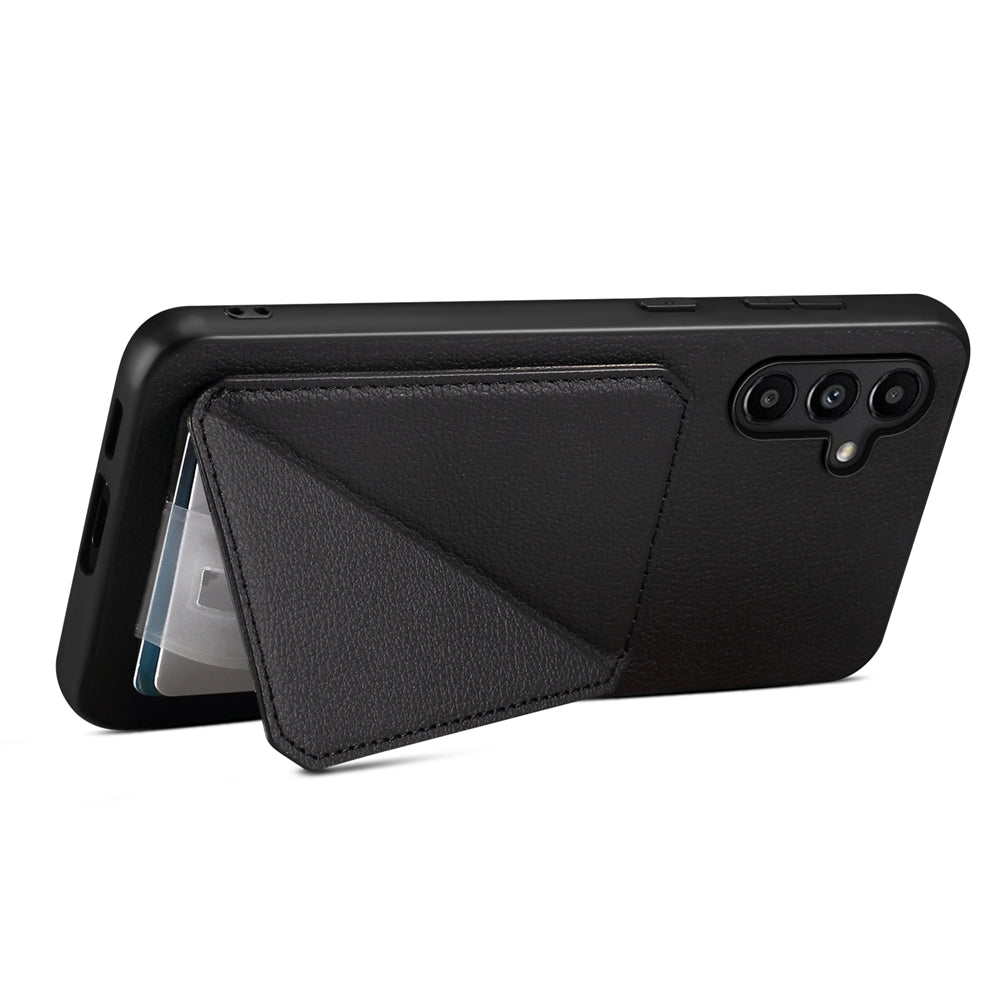 Samsung Galaxy A14 Calf Texture Leather Case with Dual Card Slots and Stand Function