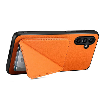 Samsung Galaxy A14 Calf Texture Leather Case with Dual Card Slots and Stand Function