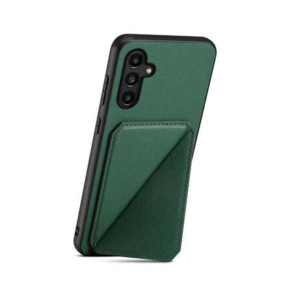 Samsung Galaxy A14 Calf Texture Leather Case with Dual Card Slots and Stand Function