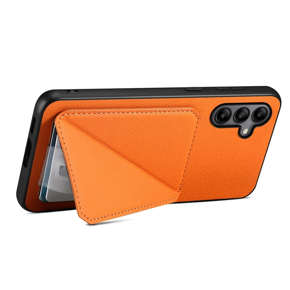 Samsung Galaxy A05s Calf Texture Leather Case with Dual Card Slots and Stand Function