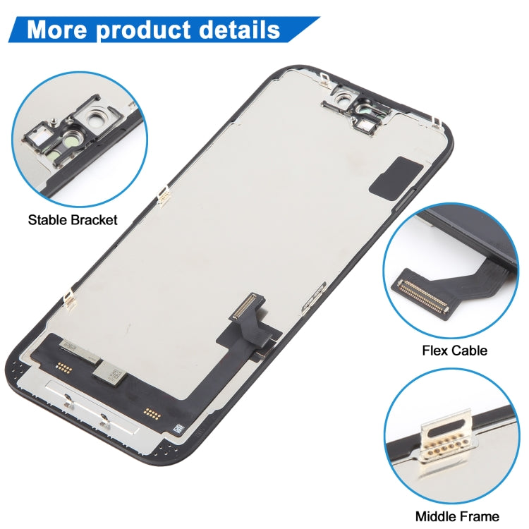 iPhone 15 HD Incell LCD Screen Replacement - Touch Digitizer Assembly, Compatible with Apple