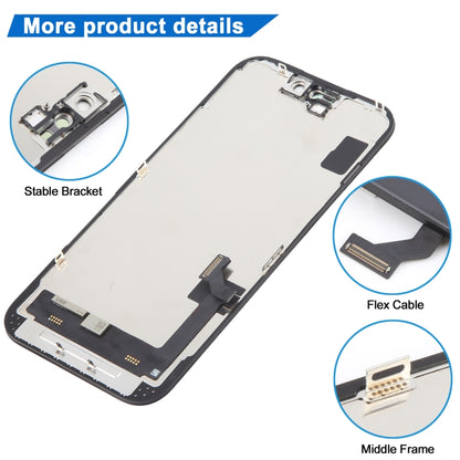 iPhone 15 HD Incell LCD Screen Replacement - Touch Digitizer Assembly, Compatible with Apple