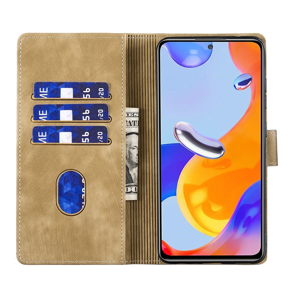 Xiaomi Redmi Note 11 Pro 5G Heart & Cat Embossed Multi-Functional Pen Leather Wallet Phone Case with Stand and Card Slots