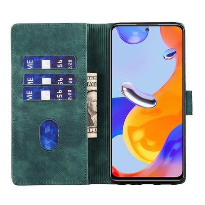 Xiaomi Redmi Note 11 Pro 5G Heart & Cat Embossed Multi-Functional Pen Leather Wallet Phone Case with Stand and Card Slots