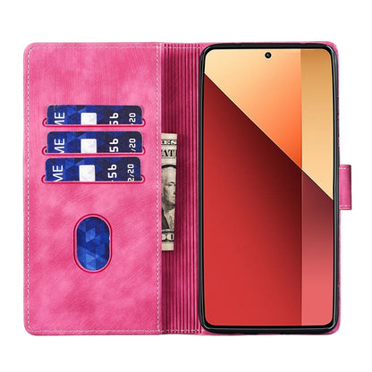 Xiaomi Redmi Note 13 Pro 4G Heart & Cat Embossed Multi-Functional Pen Leather Wallet Phone Case with Stand and Card Slots