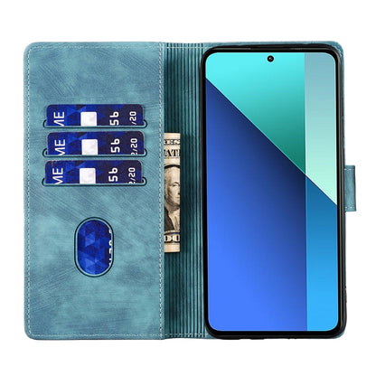 Xiaomi Redmi Note 13 Pro 5G Heart & Cat Embossed Multi-Functional Pen Leather Wallet Phone Case with Stand and Card Slots