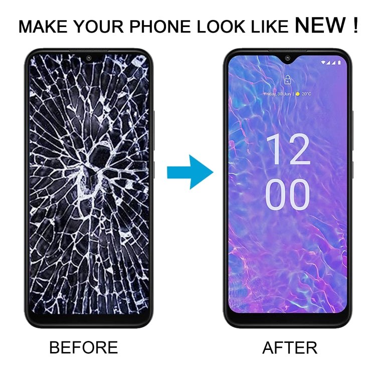Nokia C210 OEM LCD Screen Digitizer Assembly with Frame - Full Replacement Part for Cracked Displays