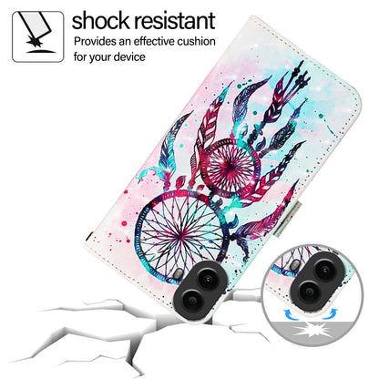 Nothing CMF Phone 1 Leather Flip Phone Case with 3D Painted Design, Card Holder, Wallet & Stand Function - Durable Protection & Easy Access