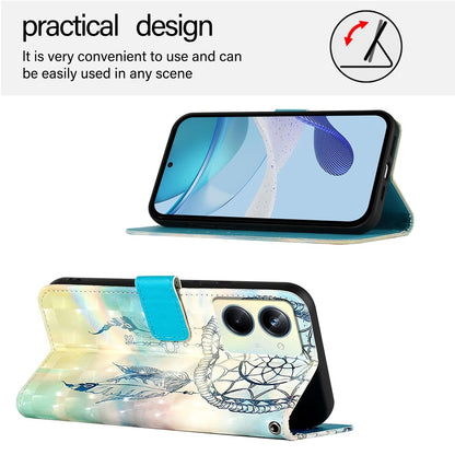 Realme 10 Pro 5G Leather Flip Phone Case with 3D Painted Design, Card Holder, Wallet & Stand Function - Durable Protection & Easy Access