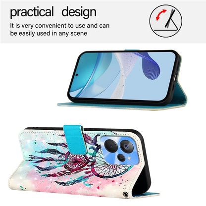 Realme 10s Leather Flip Phone Case with 3D Painted Design, Card Holder, Wallet & Stand Function - Durable Protection & Easy Access