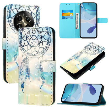 Realme Narzo 70 Pro 5G India Leather Flip Phone Case with 3D Painted Design, Card Holder, Wallet & Stand Function - Durable Protection & Easy Access