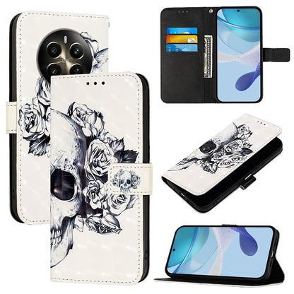 Realme Narzo 70 Pro 5G India Leather Flip Phone Case with 3D Painted Design, Card Holder, Wallet & Stand Function - Durable Protection & Easy Access