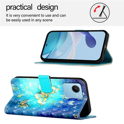 Realme C30s Leather Flip Phone Case with 3D Painted Design, Card Holder, Wallet & Stand Function - Durable Protection & Easy Access